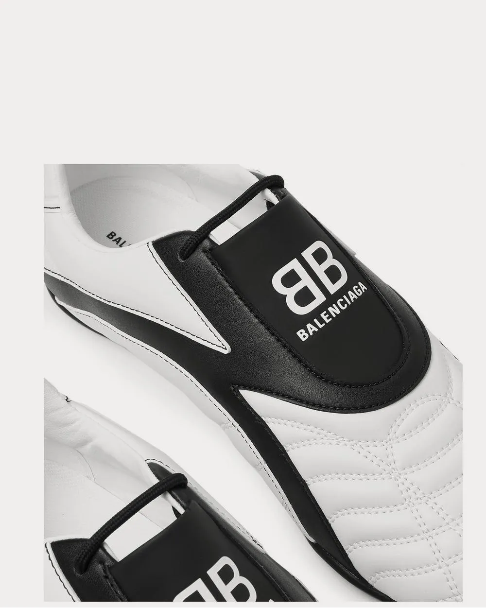 Zen Logo-Print Faux Leather  White low top sneakers