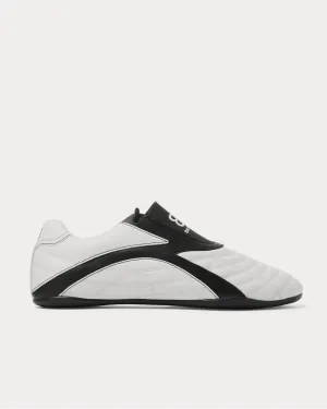 Zen Logo-Print Faux Leather  White low top sneakers